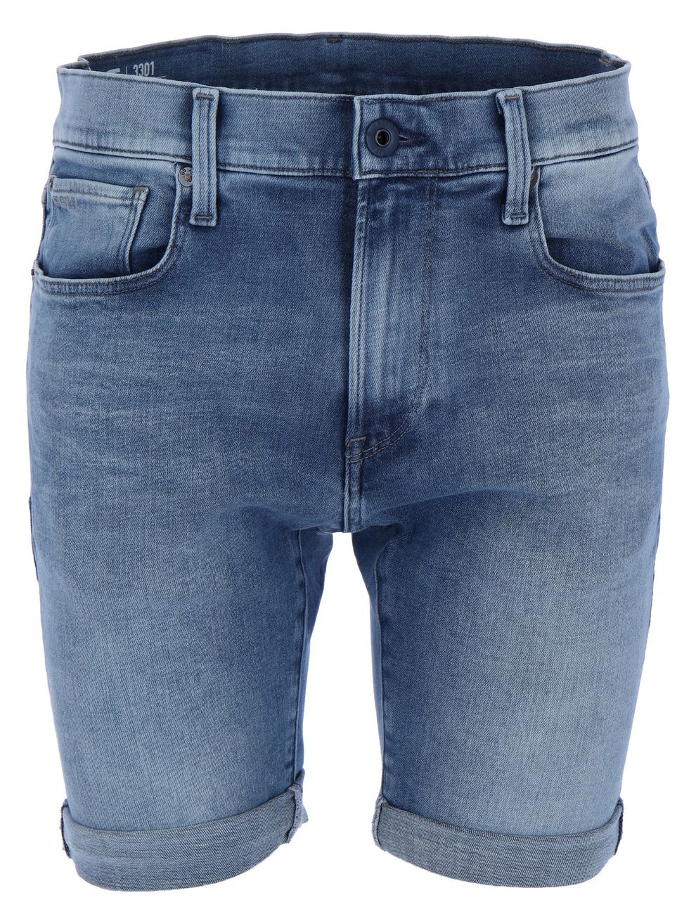 G-STAR RAW DENIM 3301 SLIM SHORTS HERREN SLIM FIT